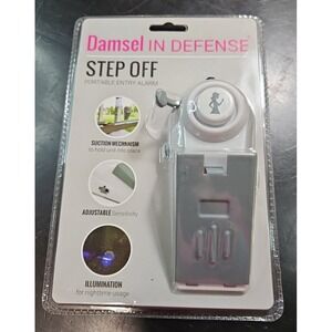 NIB Damsel In Defense Step Off Portable Entry Alarm Sealed 120 Decibel Alarm NEW